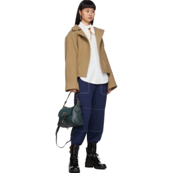 Like new See by Chloe Pussycat Bow White Crepe Vented Blouse Sz US XS / 0-2 - Picture 5 of 13